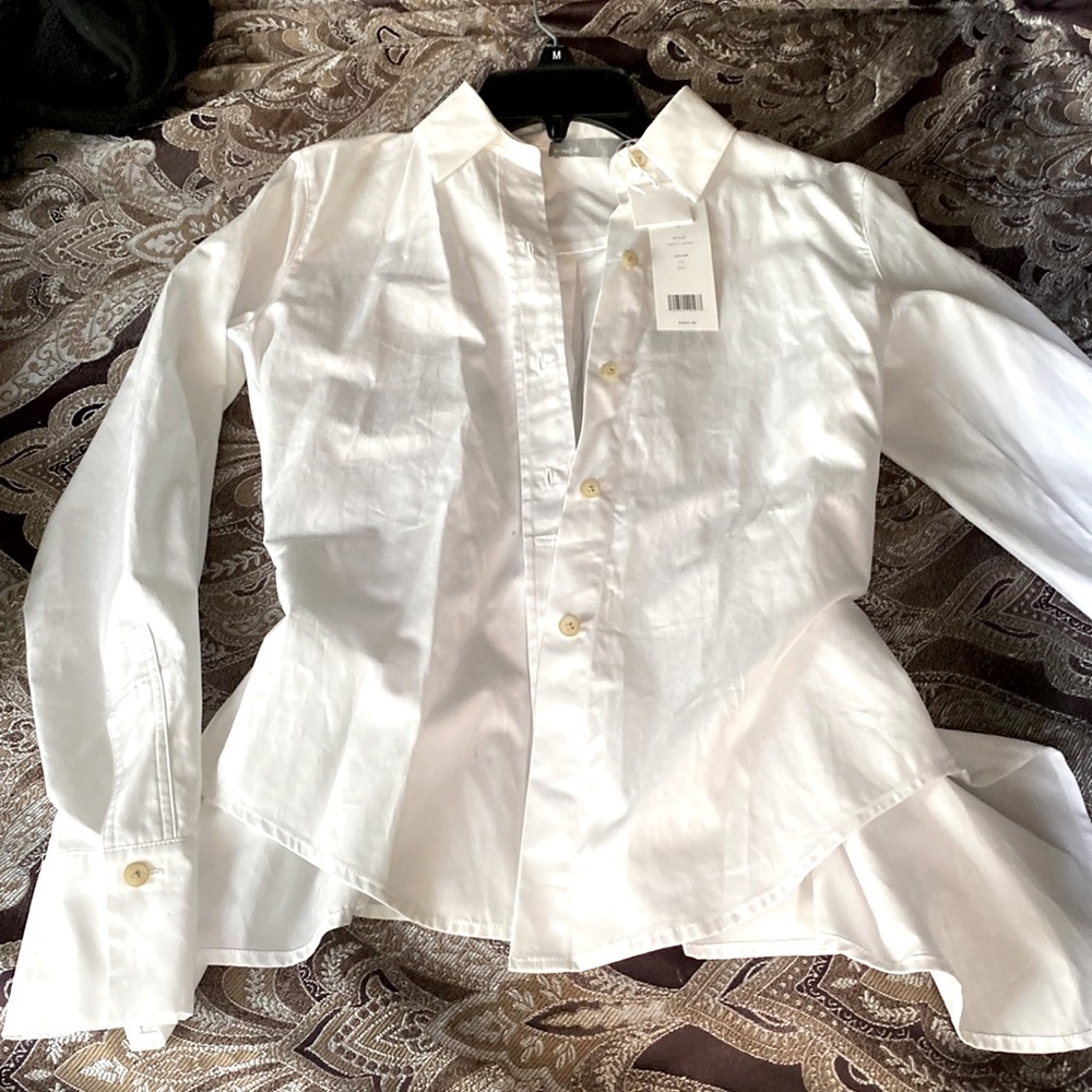 Vince white button up new with tags. Never worn